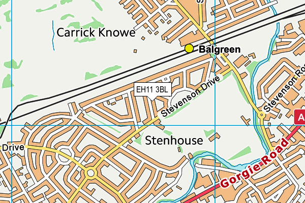 EH11 3BL map - OS VectorMap District (Ordnance Survey) EH11 3BL map - OS VectorMap District (Ordnance Survey)