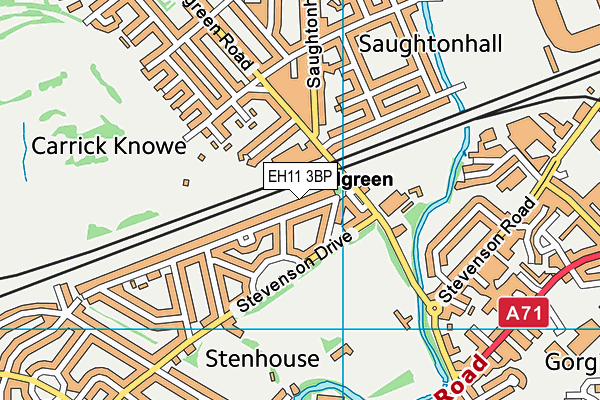 EH11 3BP map - OS VectorMap District (Ordnance Survey) EH11 3BP map - OS VectorMap District (Ordnance Survey)