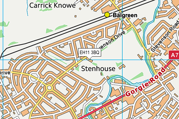 EH11 3BQ map - OS VectorMap District (Ordnance Survey) EH11 3BQ map - OS VectorMap District (Ordnance Survey)