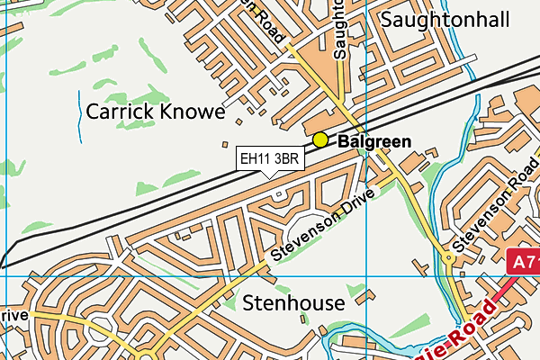 EH11 3BR map - OS VectorMap District (Ordnance Survey) EH11 3BR map - OS VectorMap District (Ordnance Survey)