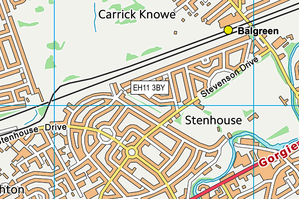 EH11 3BY map - OS VectorMap District (Ordnance Survey) EH11 3BY map - OS VectorMap District (Ordnance Survey)