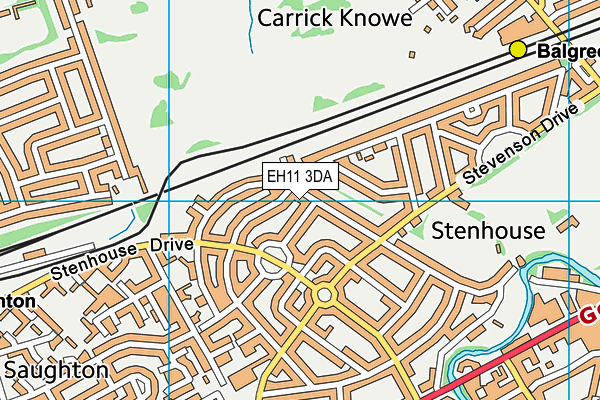 EH11 3DA map - OS VectorMap District (Ordnance Survey) EH11 3DA map - OS VectorMap District (Ordnance Survey)