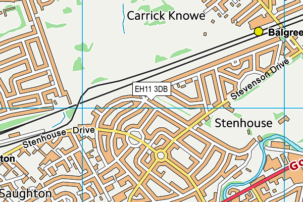 EH11 3DB map - OS VectorMap District (Ordnance Survey) EH11 3DB map - OS VectorMap District (Ordnance Survey)