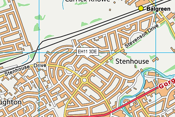 EH11 3DE map - OS VectorMap District (Ordnance Survey) EH11 3DE map - OS VectorMap District (Ordnance Survey)
