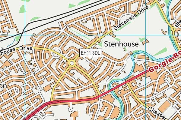 EH11 3DL map - OS VectorMap District (Ordnance Survey) EH11 3DL map - OS VectorMap District (Ordnance Survey)