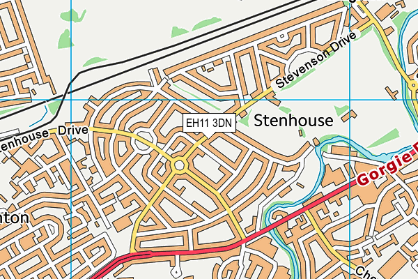 EH11 3DN map - OS VectorMap District (Ordnance Survey) EH11 3DN map - OS VectorMap District (Ordnance Survey)