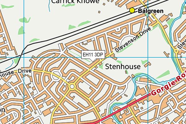 EH11 3DP map - OS VectorMap District (Ordnance Survey) EH11 3DP map - OS VectorMap District (Ordnance Survey)