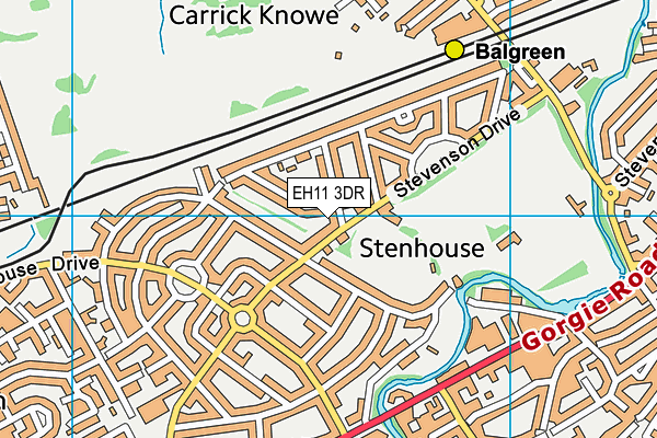 EH11 3DR map - OS VectorMap District (Ordnance Survey) EH11 3DR map - OS VectorMap District (Ordnance Survey)