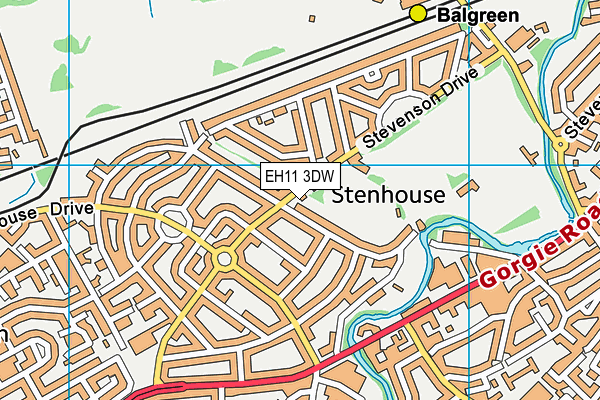 EH11 3DW map - OS VectorMap District (Ordnance Survey) EH11 3DW map - OS VectorMap District (Ordnance Survey)