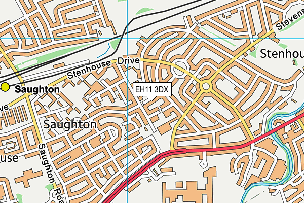 EH11 3DX map - OS VectorMap District (Ordnance Survey) EH11 3DX map - OS VectorMap District (Ordnance Survey)