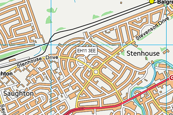 EH11 3EE map - OS VectorMap District (Ordnance Survey) EH11 3EE map - OS VectorMap District (Ordnance Survey)