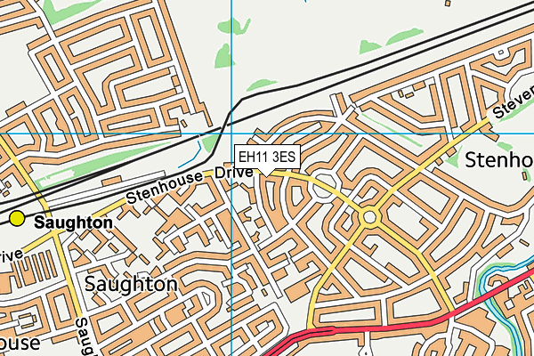 EH11 3ES map - OS VectorMap District (Ordnance Survey) EH11 3ES map - OS VectorMap District (Ordnance Survey)