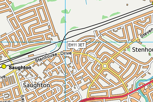 EH11 3ET map - OS VectorMap District (Ordnance Survey) EH11 3ET map - OS VectorMap District (Ordnance Survey)