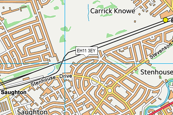 EH11 3EY map - OS VectorMap District (Ordnance Survey)