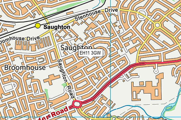 EH11 3GW map - OS VectorMap District (Ordnance Survey) EH11 3GW map - OS VectorMap District (Ordnance Survey)