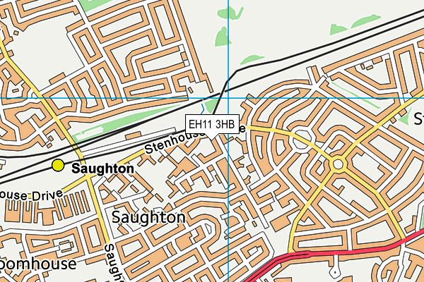 EH11 3HB map - OS VectorMap District (Ordnance Survey) EH11 3HB map - OS VectorMap District (Ordnance Survey)
