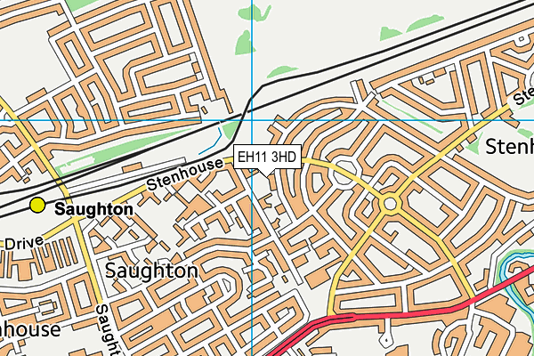 EH11 3HD map - OS VectorMap District (Ordnance Survey) EH11 3HD map - OS VectorMap District (Ordnance Survey)