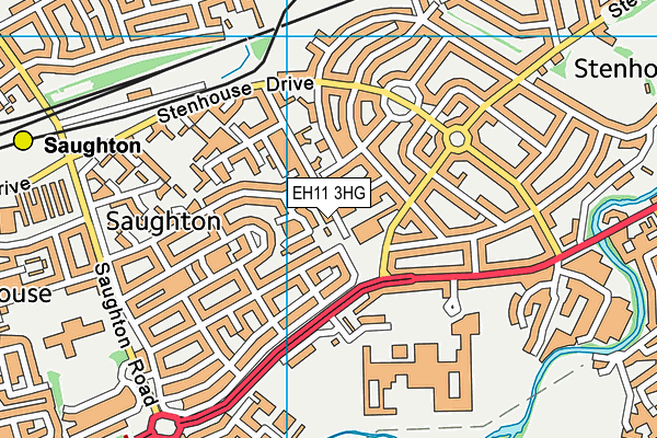 EH11 3HG map - OS VectorMap District (Ordnance Survey) EH11 3HG map - OS VectorMap District (Ordnance Survey)