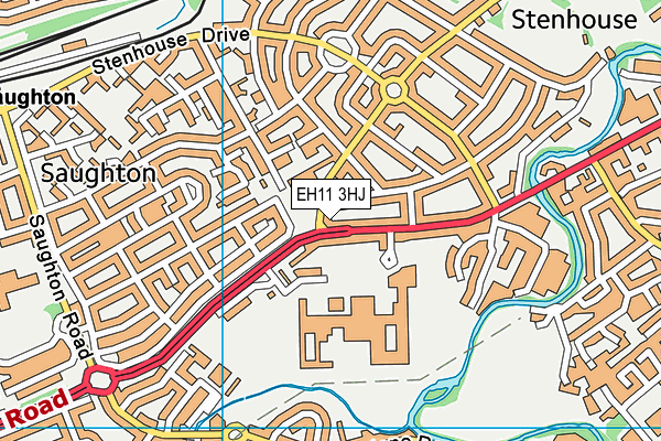 EH11 3HJ map - OS VectorMap District (Ordnance Survey) EH11 3HJ map - OS VectorMap District (Ordnance Survey)