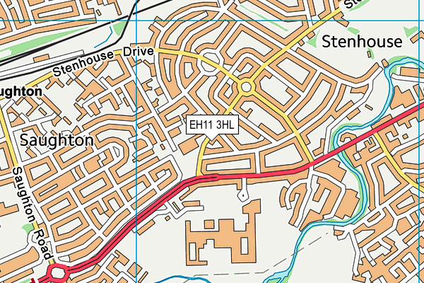 EH11 3HL map - OS VectorMap District (Ordnance Survey) EH11 3HL map - OS VectorMap District (Ordnance Survey)