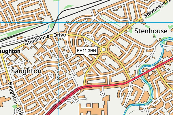 EH11 3HN map - OS VectorMap District (Ordnance Survey)