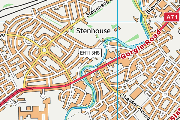 EH11 3HS map - OS VectorMap District (Ordnance Survey) EH11 3HS map - OS VectorMap District (Ordnance Survey)