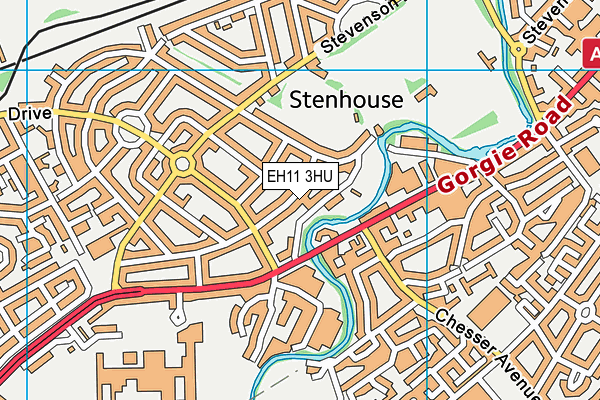 EH11 3HU map - OS VectorMap District (Ordnance Survey) EH11 3HU map - OS VectorMap District (Ordnance Survey)