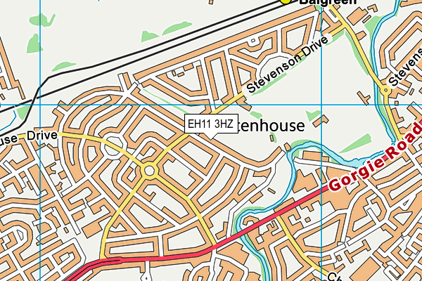EH11 3HZ map - OS VectorMap District (Ordnance Survey) EH11 3HZ map - OS VectorMap District (Ordnance Survey)