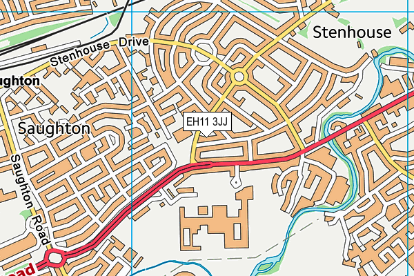 EH11 3JJ map - OS VectorMap District (Ordnance Survey) EH11 3JJ map - OS VectorMap District (Ordnance Survey)