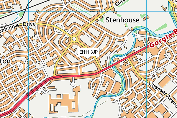 EH11 3JP map - OS VectorMap District (Ordnance Survey) EH11 3JP map - OS VectorMap District (Ordnance Survey)