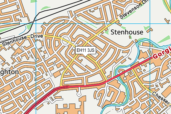 EH11 3JS map - OS VectorMap District (Ordnance Survey) EH11 3JS map - OS VectorMap District (Ordnance Survey)