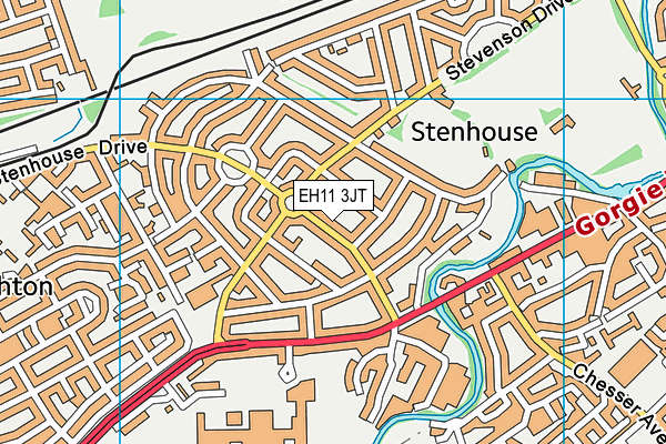 EH11 3JT map - OS VectorMap District (Ordnance Survey) EH11 3JT map - OS VectorMap District (Ordnance Survey)