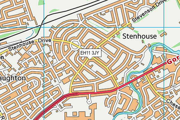 EH11 3JY map - OS VectorMap District (Ordnance Survey) EH11 3JY map - OS VectorMap District (Ordnance Survey)