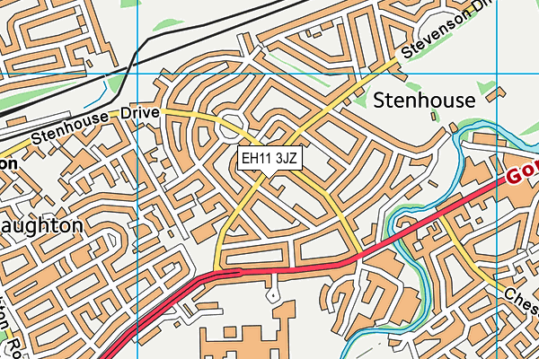 EH11 3JZ map - OS VectorMap District (Ordnance Survey) EH11 3JZ map - OS VectorMap District (Ordnance Survey)
