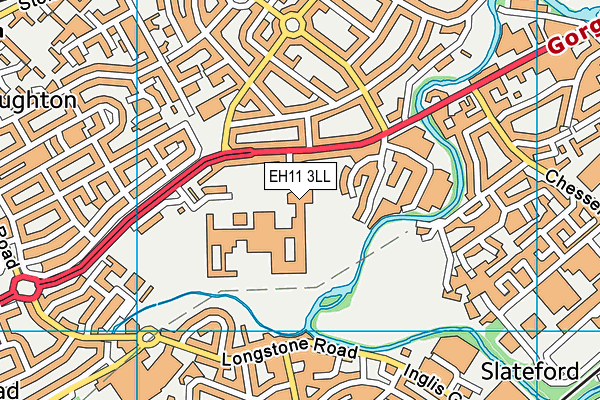 EH11 3LL map - OS VectorMap District (Ordnance Survey) EH11 3LL map - OS VectorMap District (Ordnance Survey)