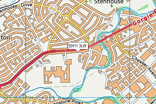EH11 3LW map - OS VectorMap District (Ordnance Survey) EH11 3LW map - OS VectorMap District (Ordnance Survey)