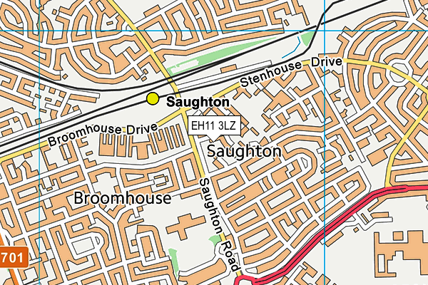 EH11 3LZ map - OS VectorMap District (Ordnance Survey) EH11 3LZ map - OS VectorMap District (Ordnance Survey)