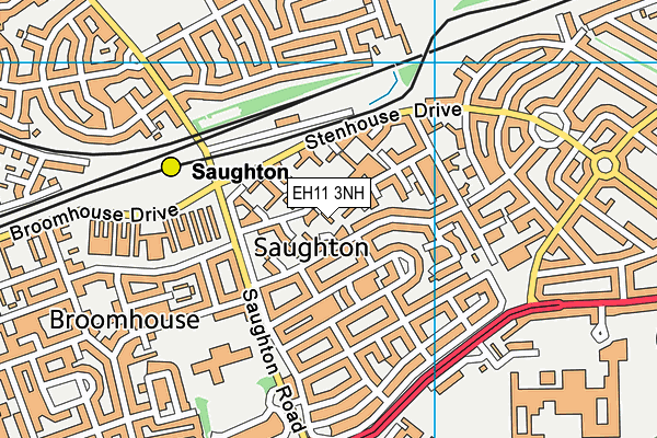 EH11 3NH map - OS VectorMap District (Ordnance Survey)
