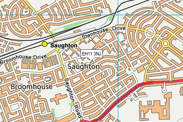 EH11 3NJ map - OS VectorMap District (Ordnance Survey) EH11 3NJ map - OS VectorMap District (Ordnance Survey)