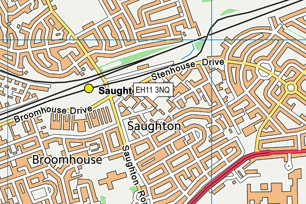 EH11 3NQ map - OS VectorMap District (Ordnance Survey)