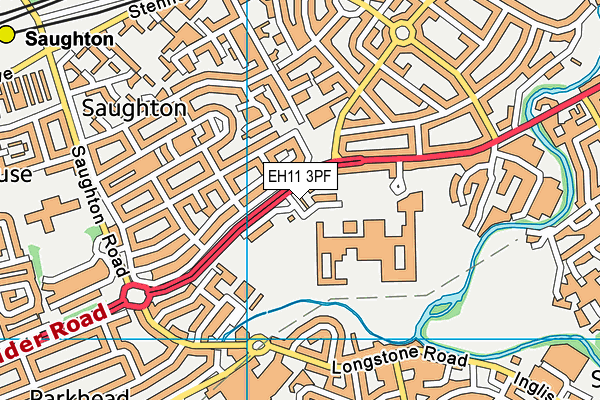EH11 3PF map - OS VectorMap District (Ordnance Survey) EH11 3PF map - OS VectorMap District (Ordnance Survey)