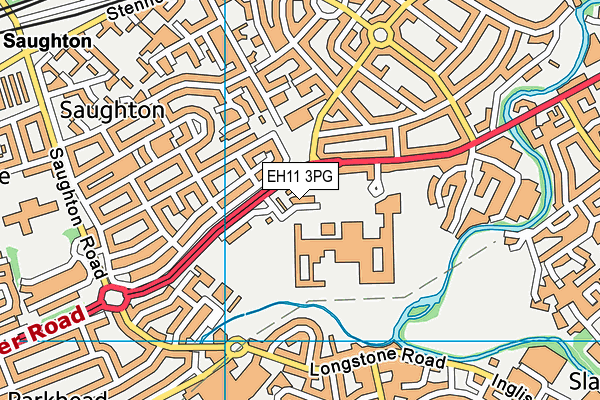 EH11 3PG map - OS VectorMap District (Ordnance Survey) EH11 3PG map - OS VectorMap District (Ordnance Survey)