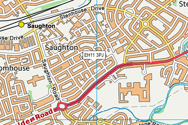 EH11 3PJ map - OS VectorMap District (Ordnance Survey) EH11 3PJ map - OS VectorMap District (Ordnance Survey)
