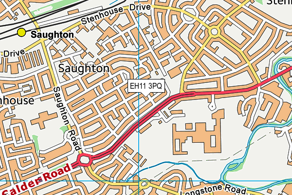 EH11 3PQ map - OS VectorMap District (Ordnance Survey) EH11 3PQ map - OS VectorMap District (Ordnance Survey)