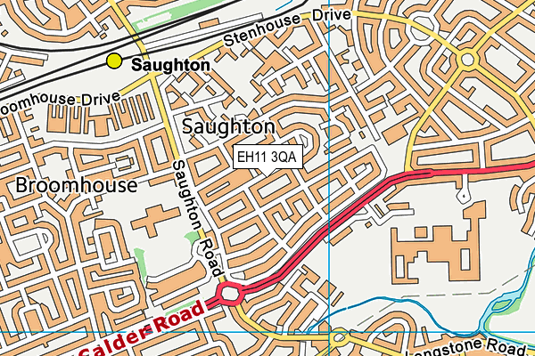 EH11 3QA map - OS VectorMap District (Ordnance Survey)