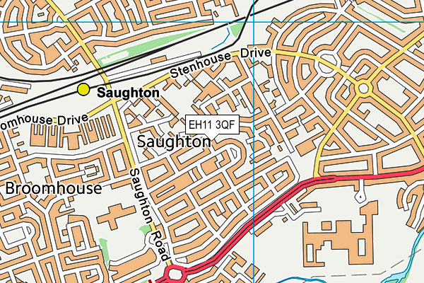 EH11 3QF map - OS VectorMap District (Ordnance Survey) EH11 3QF map - OS VectorMap District (Ordnance Survey)