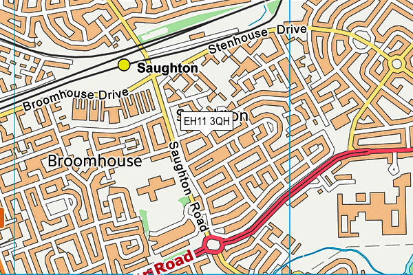 EH11 3QH map - OS VectorMap District (Ordnance Survey) EH11 3QH map - OS VectorMap District (Ordnance Survey)