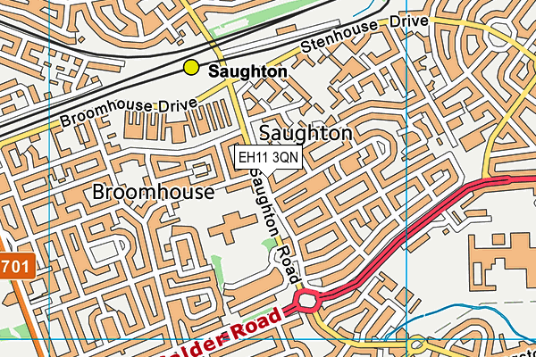 EH11 3QN map - OS VectorMap District (Ordnance Survey) EH11 3QN map - OS VectorMap District (Ordnance Survey)