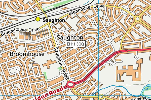 EH11 3QQ map - OS VectorMap District (Ordnance Survey) EH11 3QQ map - OS VectorMap District (Ordnance Survey)