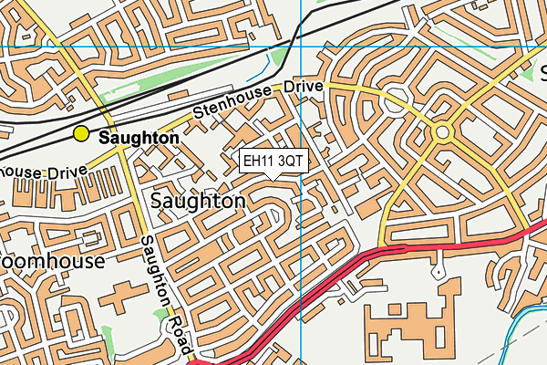EH11 3QT map - OS VectorMap District (Ordnance Survey) EH11 3QT map - OS VectorMap District (Ordnance Survey)